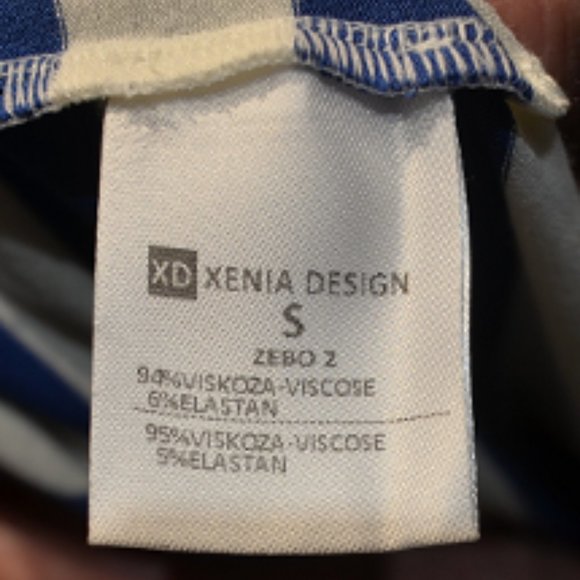 Spring 17 Xenia Striped Jersey Boxy Cropped Tee - Picture 11 of 12